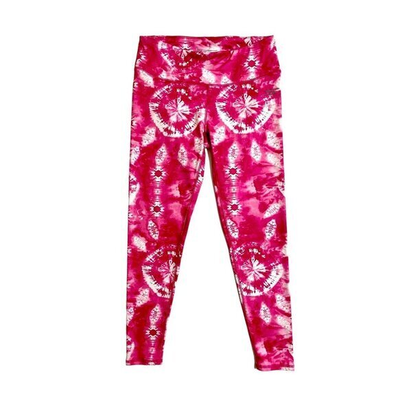 Skechers Performance Compression Leggings Pink Tie Dye SZ M New - Picture 1 of 10